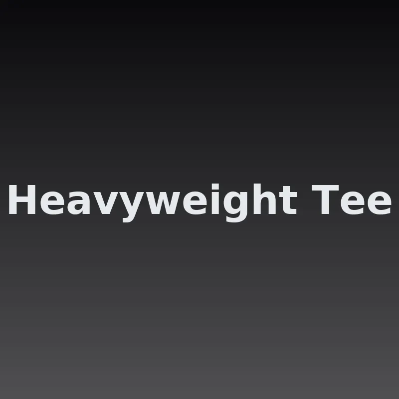 Heavyweight Tee in Black